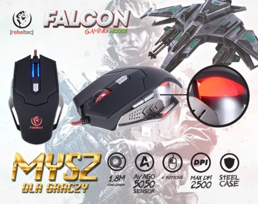 Rebeltec Gaming optical mouse USB FALCON