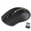 Rebeltec Wireless optical mouse GALAXY black/silver rubber surface