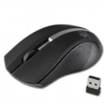 Rebeltec Wireless optical mouse GALAXY black/silver rubber surface