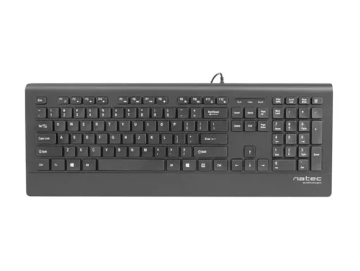 Natec Keyboard BARRACUDA Slim Black USB