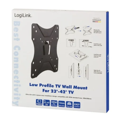 LogiLink Wall Mount LCD/LED VESA 200x200, 23-42 - Image 2