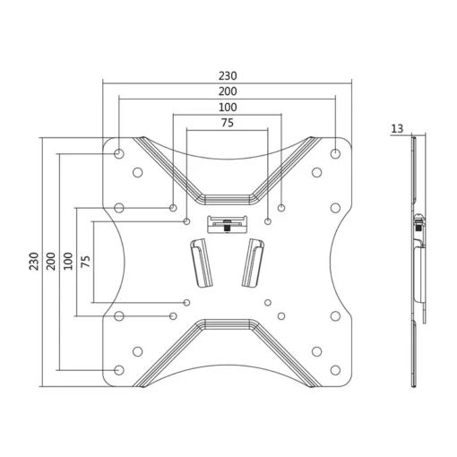 LogiLink Wall Mount LCD/LED VESA 200x200, 23-42 - Image 3