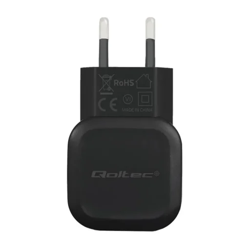 Qoltec 12W Network Charger | 5V | 2.4A | USB + USB cable typC - Image 3