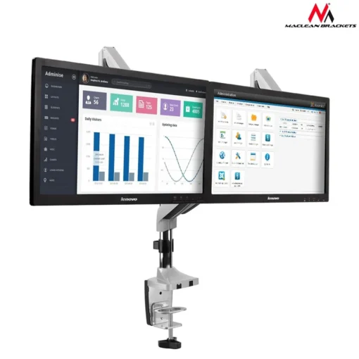 Maclean Desk handle for two monitors with spring 13 -32 9kg MC-765 - Image 3