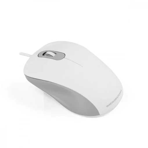 MODECOM M10S SILENT WHITE CABLE OPTICAL MOUSE - Image 2