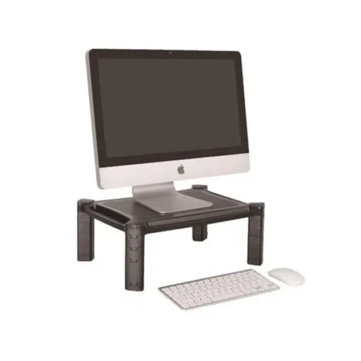 Techly Monitor stand for 32cali, plastic adjustable, black - Image 2