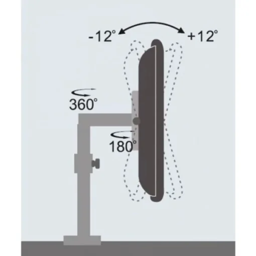 Techly Desk monitor arm 13-27inch 8kg VESA adjustable - Image 4