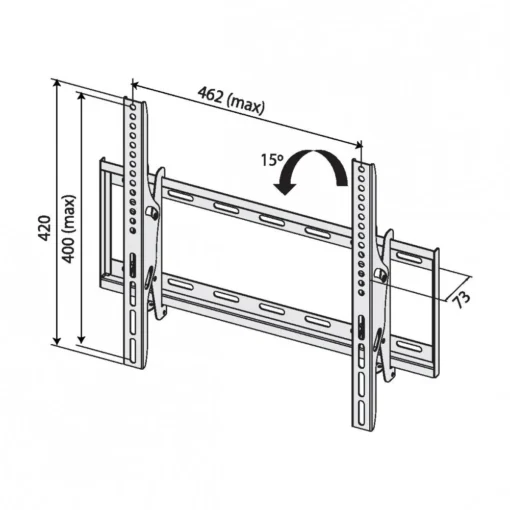 TB TV wall mount TB-451 up to 65 40kg max VESA 400x400 - Image 3