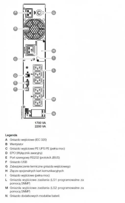 Socomec UPS NETYS RT 2200VA/1800W USB/IEC/EPO/6xC13/1xC19 NRT2-U2200 - Image 2