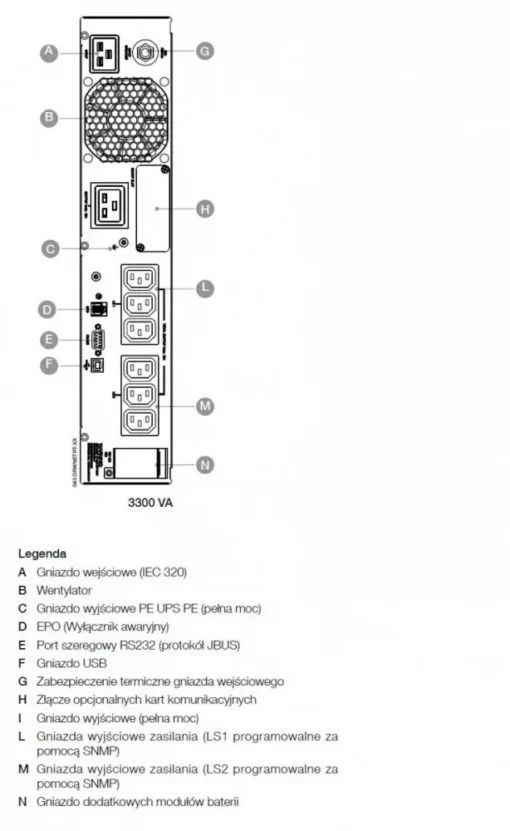 Socomec UPS NETYS RT 3300VA/2700W USB/IEC/EPO/6xC13/1xC19 NRT2-U3300 - Image 2