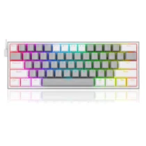 RGB Механична геймърска клавиатура Redragon Fizz K617-RGB-GW