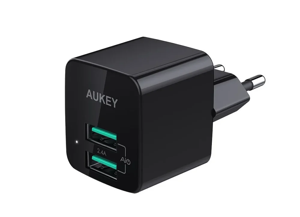 AUKEY PA-U32 Black Mini fast зарядно 4.8A 12W