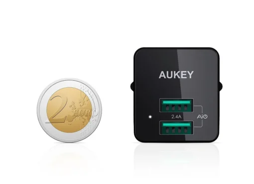 AUKEY PA-U32 Black Mini fast charger 4.8A 12W - Image 2