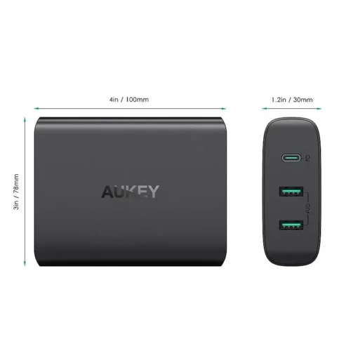 AUKEY Charger ultrafast PA-Y12 3xUSB Power Delivery 3.0 7.8A 72W - Image 3