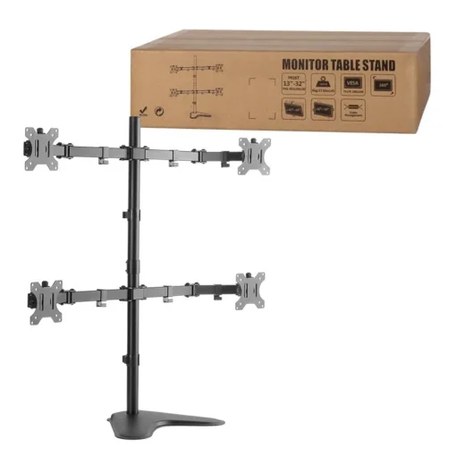 LogiLink Quad monitor desk mount 13-32. max. 8kg - Image 5