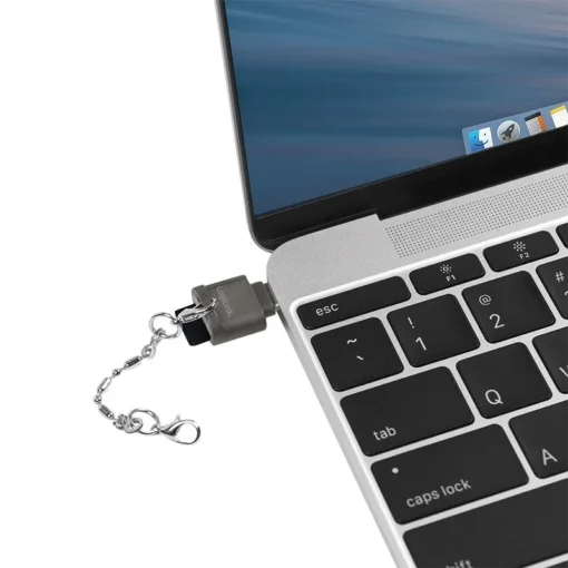 LogiLink USB-C to microSD card readeras a keychain - Image 4