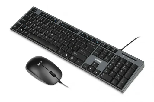 iBOX Set keyboard + mouse IKMS606 black (USB 2.0; (US); black optical; 800 DPI)