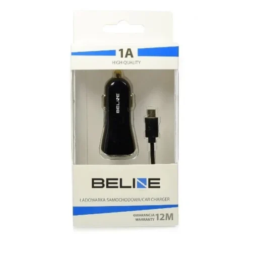 Beline Car charger USB + microUSB 1A black - Image 2