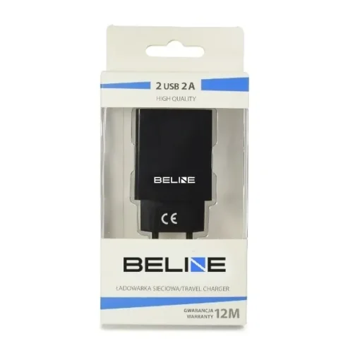 Beline Travel charger 2xUSB 2A black - Image 2