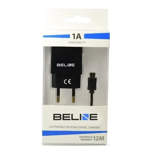 Beline Travel charger USB + microUSB 1A black - Image 2