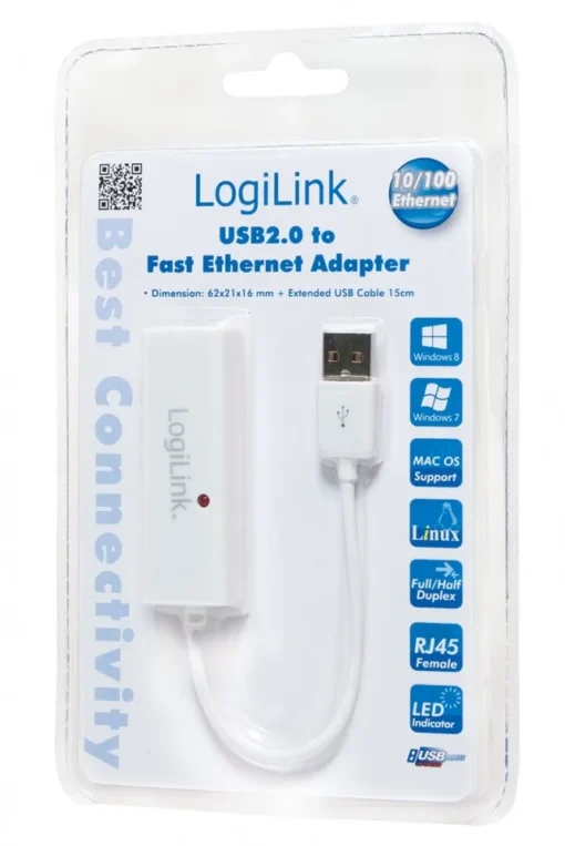 LogiLink Adapter fast ethernet RJ45 to USB2.0 - Image 2