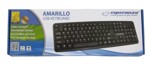 Esperanza Keyboard wired standard USB AMARILLO - Image 4