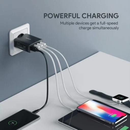 AUKEY Ultrafast wall charger PA-T18 4xUSB Quick Charge 3.0 10.2A 42W - Image 3