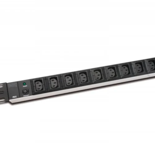 Digitus Power strip PDU 19-inch aluminium 1U, 10 sockets IEC C13, 10A, 2500W, 2m