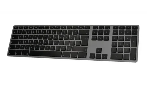 Matias Mac aluminum wireless keyboard illuminated Space Gray