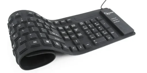 Gembird Silicone keyboard USB+PS/2 black - Image 3