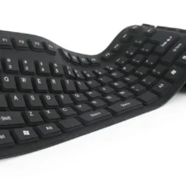 Gembird Silicone keyboard USB+PS/2 black