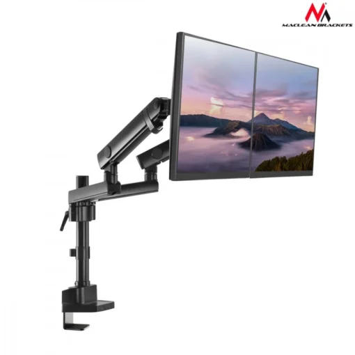 Maclean Double Stand For Two Monitor Screens MC-812 - Image 2