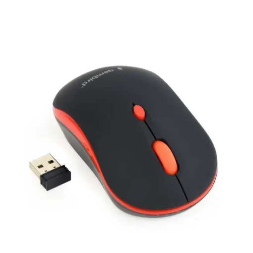 Gembird Wireless optical mouse black-red - Image 2