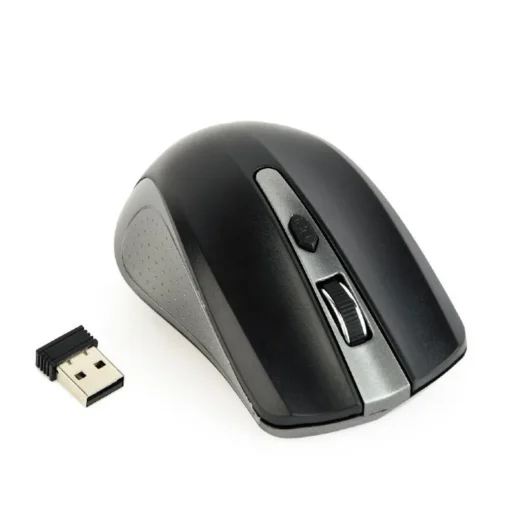 Gembird Wireless optical mouse spacegrey-black - Image 2