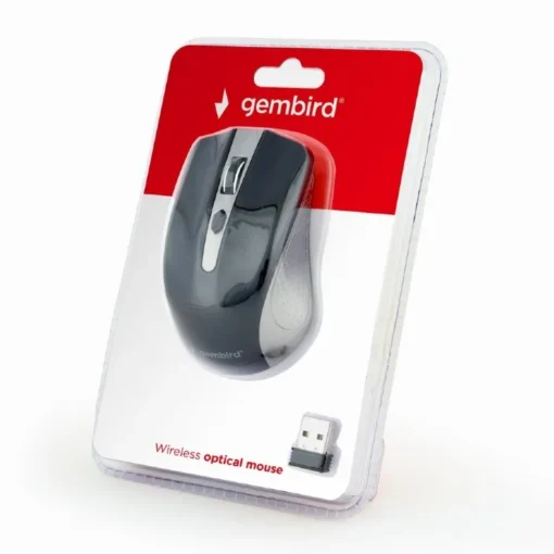 Gembird Wireless optical mouse spacegrey-black - Image 3