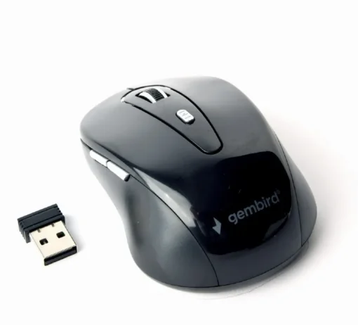 Gembird Wireless optical mouse 6-buttons black