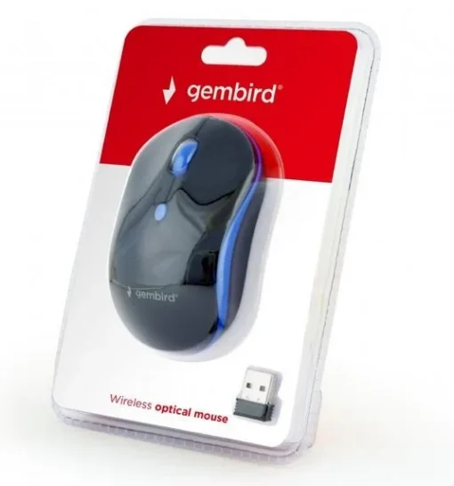 Gembird Wireless optical mouse black-blue - Image 3