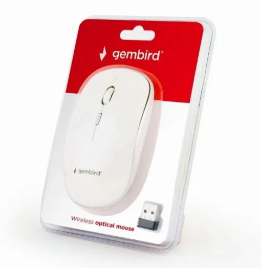 Gembird Wireless optical mouse white - Image 3