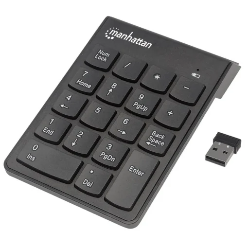 Manhattan Keypad wireless numeric asynchronous 18 keys black - Image 4