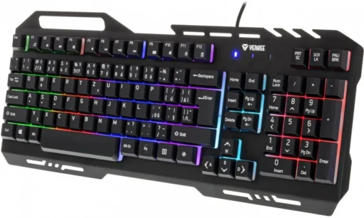 YENKEE Keyboard YKB 3200 SHADOW metal, LED - Image 2