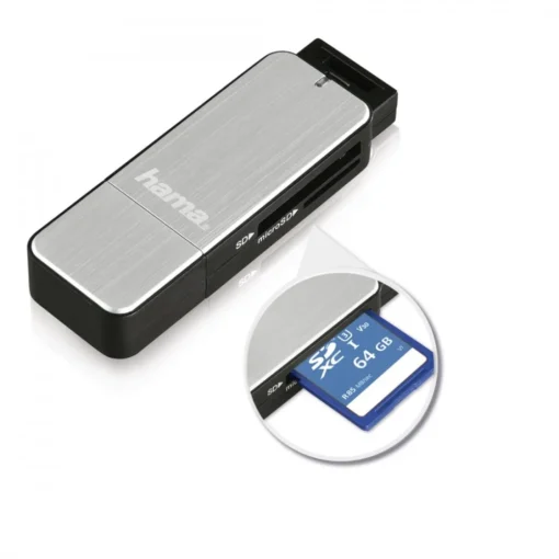 Hama Card reader SD/microSD USB 3.0 silver - Image 5