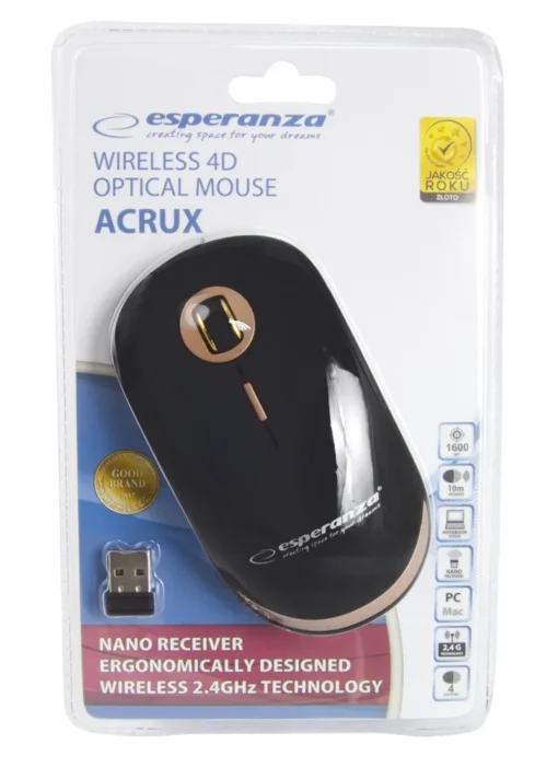 Esperanza Wireless optical mouse USB Acrux