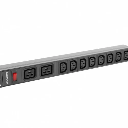 Lanberg Rack PDU 1U PDU-02I1908I-0200-C20-BK 16A 2X C19 8X IEC C13 black C20