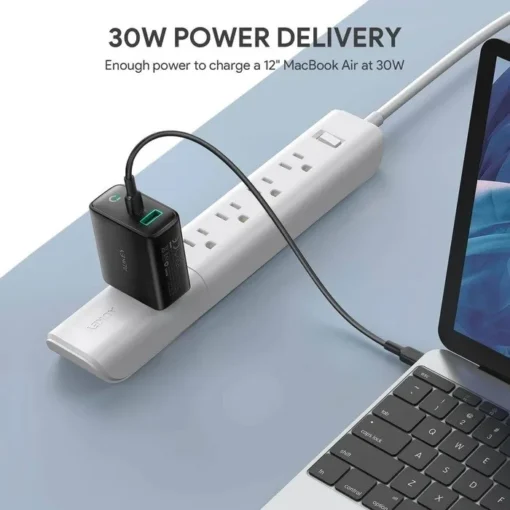 AUKEY Wall Charger 2xUSB Power Delivery (1xUSB A+1xUSB C) 5.4A 30W Dynamic Detect PA-D1 - Image 3