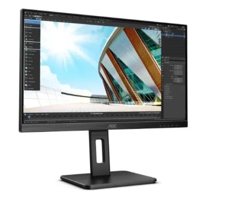 AOC Monitor 23.8 inches 24P2Q IPS DP DVI HDMI USB Pivot - Image 2