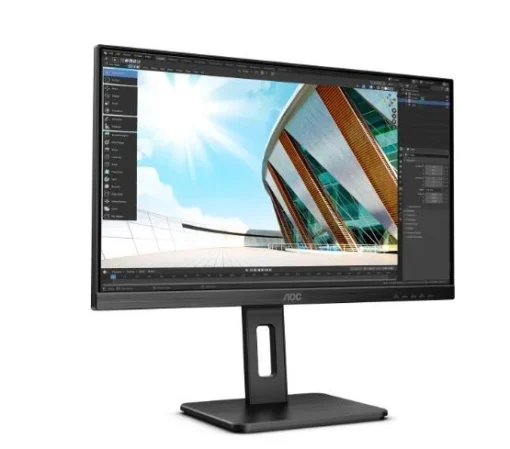 AOC Monitor 27P2Q 27 inch IPS DVI HDMI DP USB Pivot - Image 2