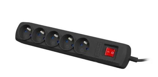 Armac Power strip ARC5 1,5 m ARC5/15/CZ black - Image 2