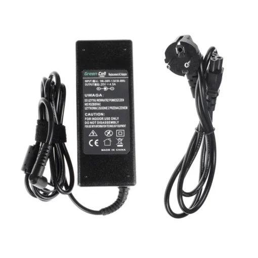 Green Cell Charger PRO 20V 4.5A 90W 5.5-2.5mm for Lenovo B570 - Image 4