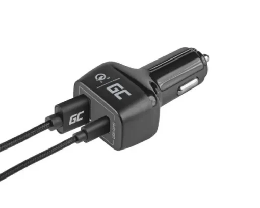 Green Cell Car Charger USB-C PD 42W, USB QC 3.0 - Image 2