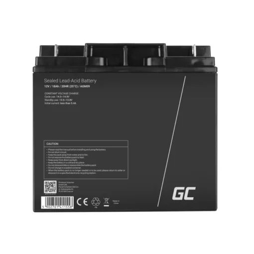 Green Cell Battery AGM GC 12V 18Ah - Image 2